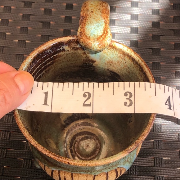 Drippy Mug in Tortoise Splash Glaze MazMar Studio Art Pottery - Picture 10 of 10